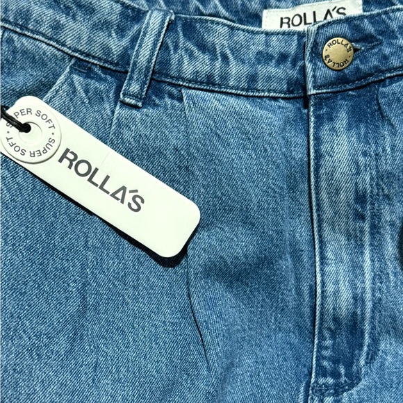 Rolla’s NWT Chloe Pleated High-Rise Crop Jeans - Picture 6 of 8